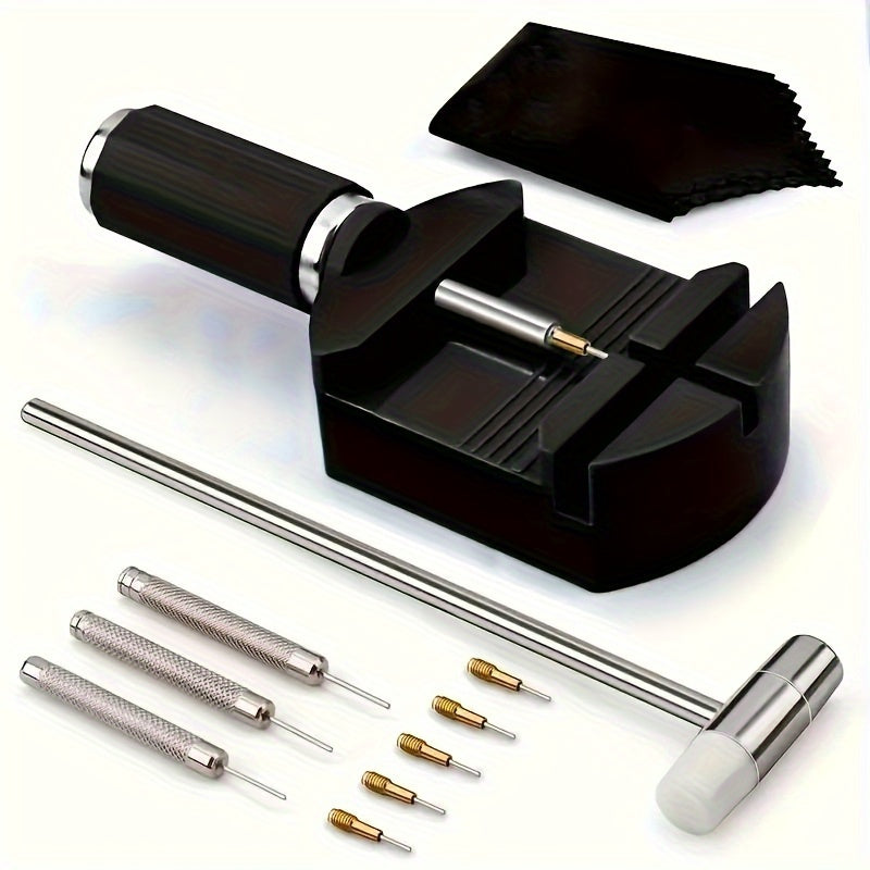 Kit includes 11 pieces for easy removal of watch links, perfect for adjusting watch bands and removing pins. A great gift choice for watch enthusiasts.