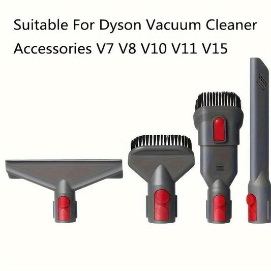 Vacuum Cleaner Accessory Kit for Dyson - Includes Crevice Tool, Wide Brush, Round Brush & Sofa Brush - Compatible with V7, V8, V10, V11, V15 Series - 4 pieces