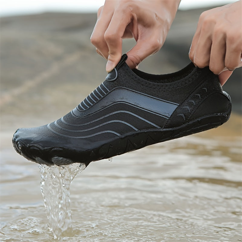 Fast-drying footwear ideal for fishing, surfing, hiking, and beach activities; features breathable comfort and non-slip sole for versatility.