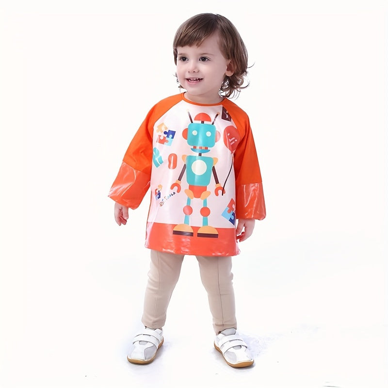 Artists and little ones alike will love the Waterproof Long-Sleeve Smock with Pockets - Perfect for keeping clean during messy activities.