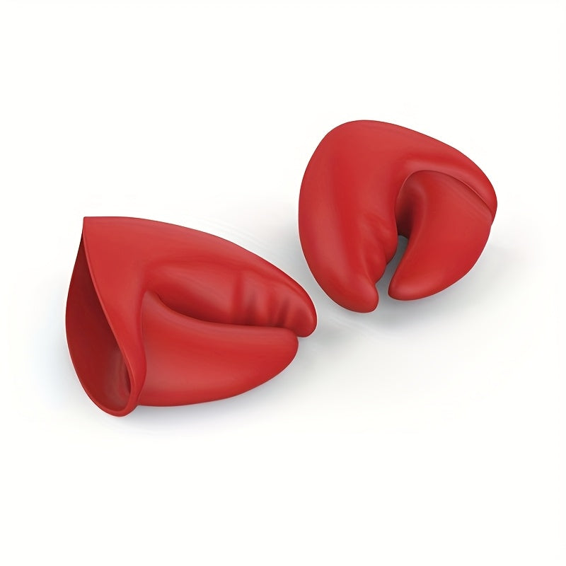 One set of Red Lobster Claw Silicone Pot Pinchers, Heat Resistant Gloves for Kitchen Use, Made of Non-Food Contact Material, Ideal for Cooking.