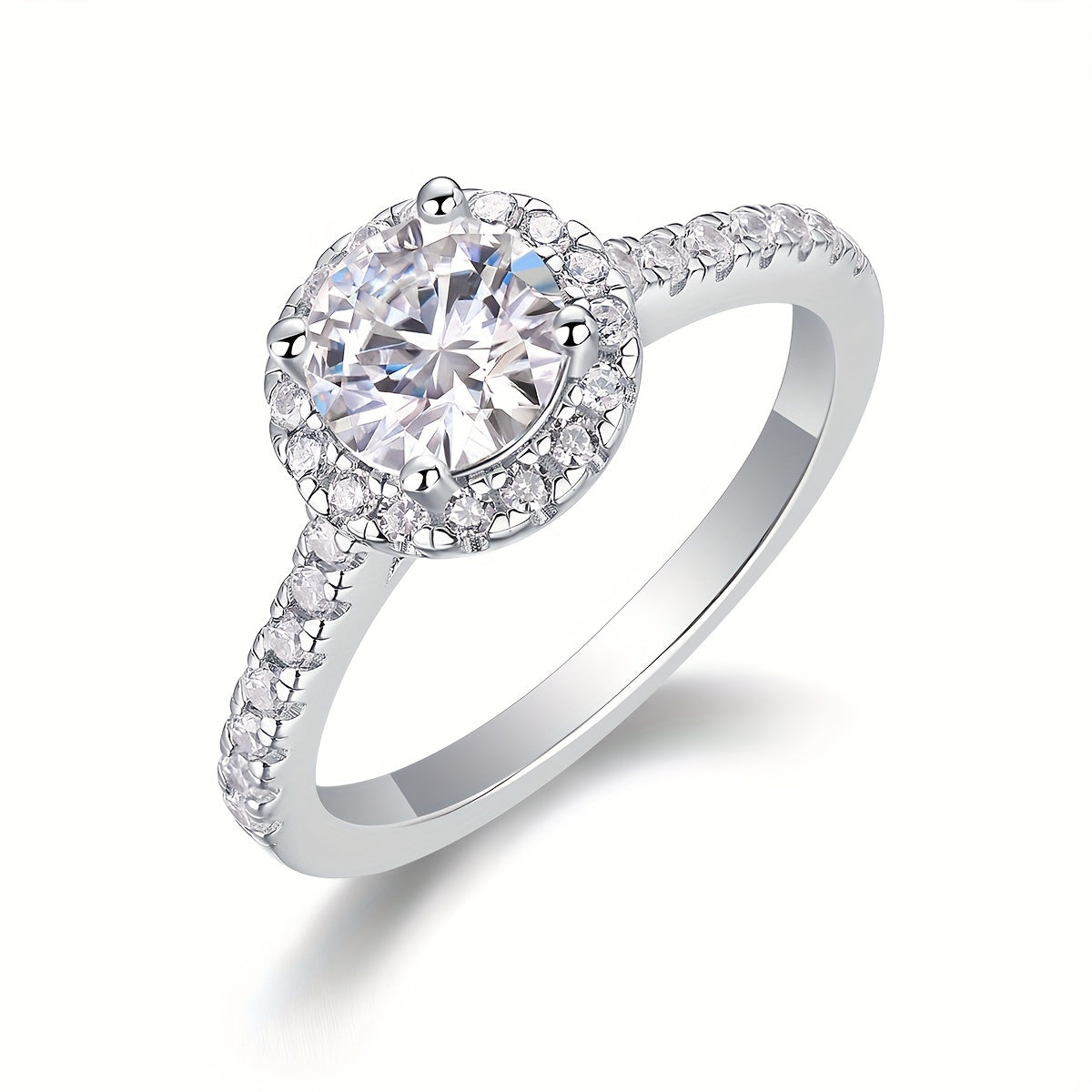 This 925 Sterling Silver Moissanite Ring is the perfect accessory for women to wear at banquets, parties, official occasions, festivals, Valentine's Day, proposals, engagements, weddings, anniversaries, and as a birthday gift. It comes with a certificate