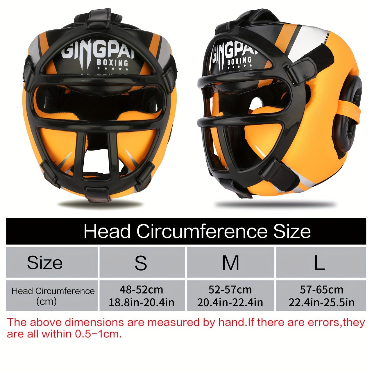 Thickened boxing head guard for training, fully enclosed.