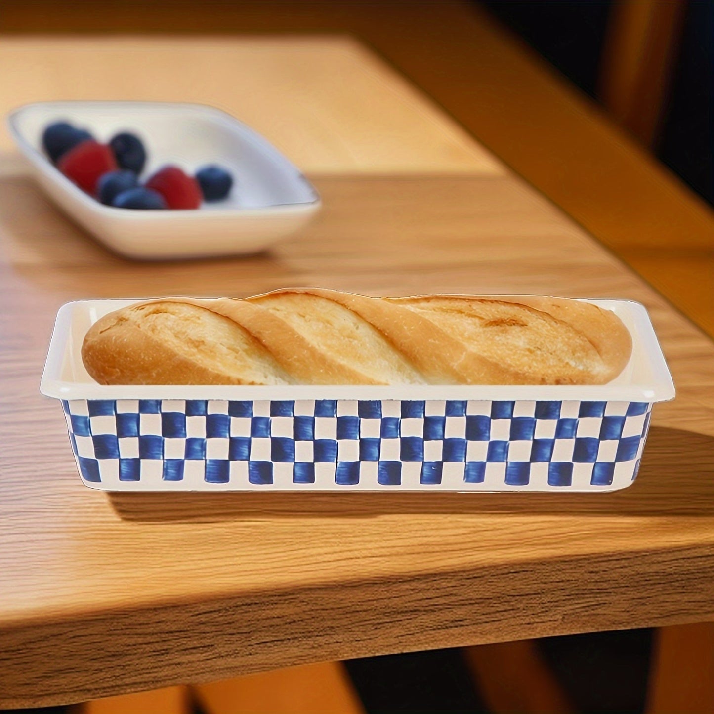 Vibrant Enamel, Tasty Spread on Rectangular Baking Tray