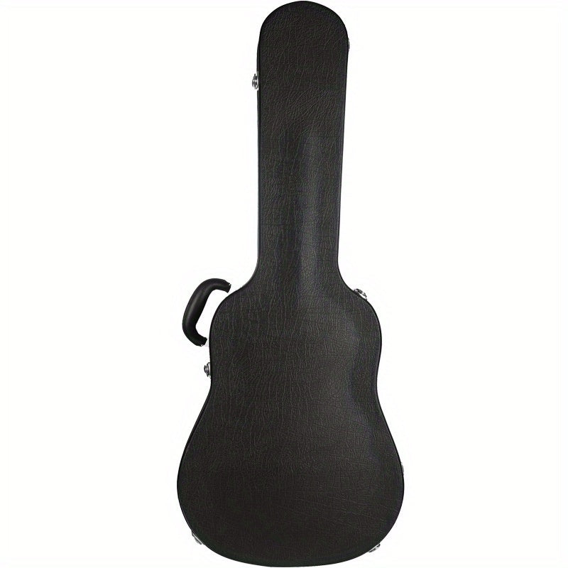 Sturdy black guitar case made of Oxford fabric with thick padding for standard acoustic and classical guitars.