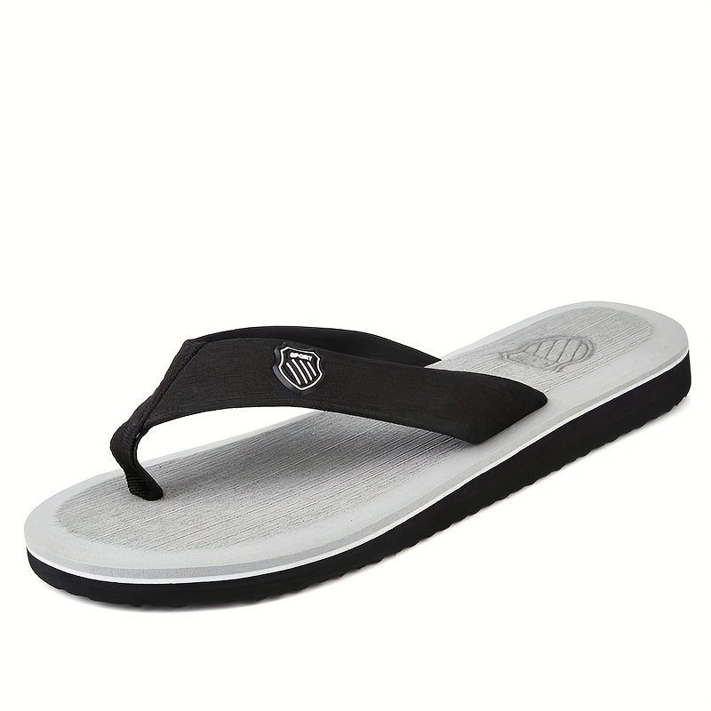 Men's lightweight, non-slip flip flops perfect for indoor and outdoor use in the summer.