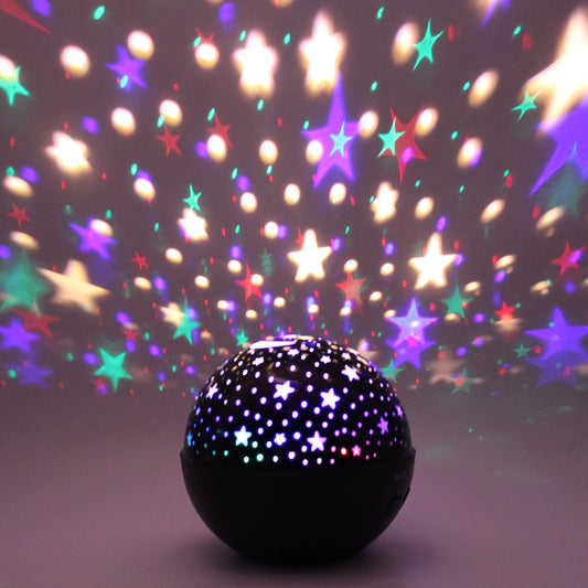 Enhance Your Bedroom Decor with a Projector Night Light - Battery Operated Star Sky Moon Light Projector for a Romantic Color Changing Ambiance. Perfect for Easter, Halloween, or Christmas Gifts.