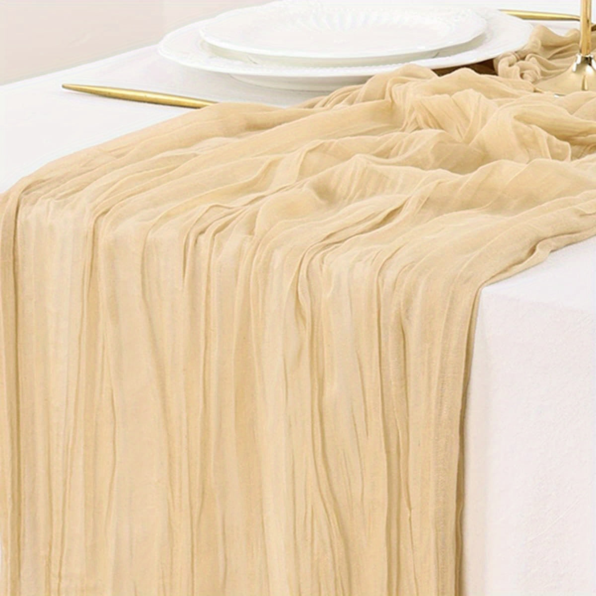 Multi-color pleated table flag - elegant dining table decor