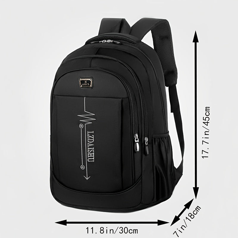 New spring backpack for business travel and leisure with large capacity, suitable for junior high school and computer use. Assorted zipper directions available.