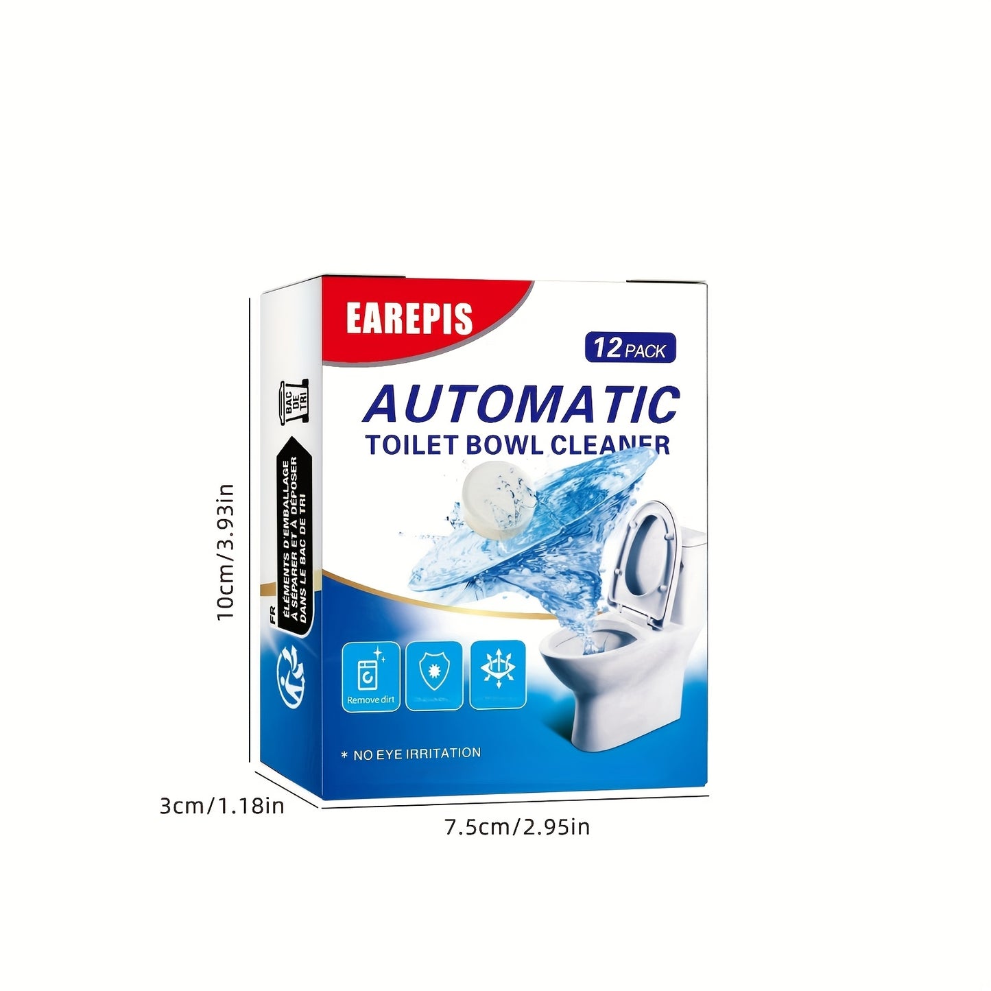 Fast-acting toilet bowl cleaner tablets that are safe for all toilet models, penetrate stains, and remove odors while leaving a long-lasting freshness.