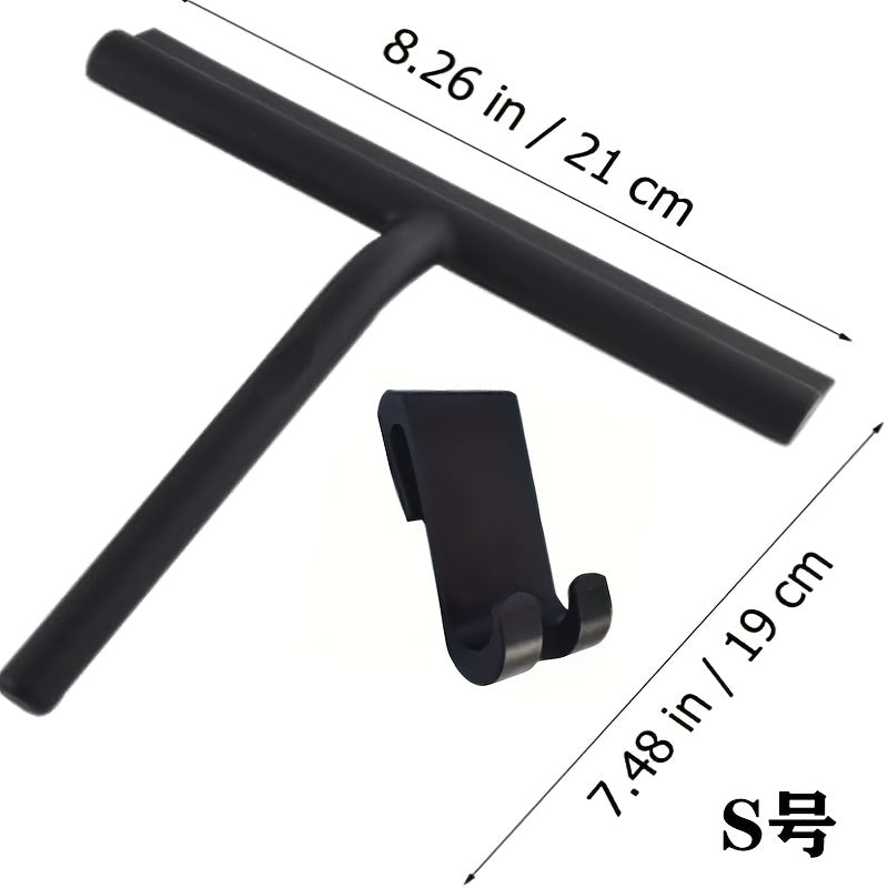 Introducing a versatile Silicone Squeegee designed for shower, glass, and bathroom cleaning. This product boasts an ergonomic handle and convenient storage rack, making it perfect for cleaning living rooms, bedrooms, toilets, and floors.