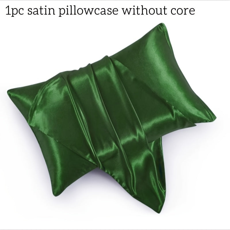 One luxury satin pillowcase made from a soft and comfortable blend of fabrics. This skin-friendly pillowcase features a smooth texture that is gentle on hair. It is machine washable and has an active printing design. Made from 100% polyester, this