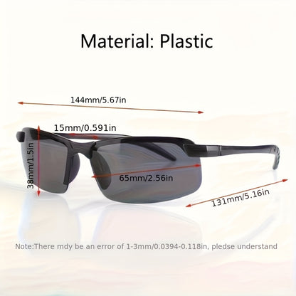 Night vision glasses for outdoor sports and night driving, available in sets of 1, 2, or 4, for men and women. Fashionable semi-rimless design.