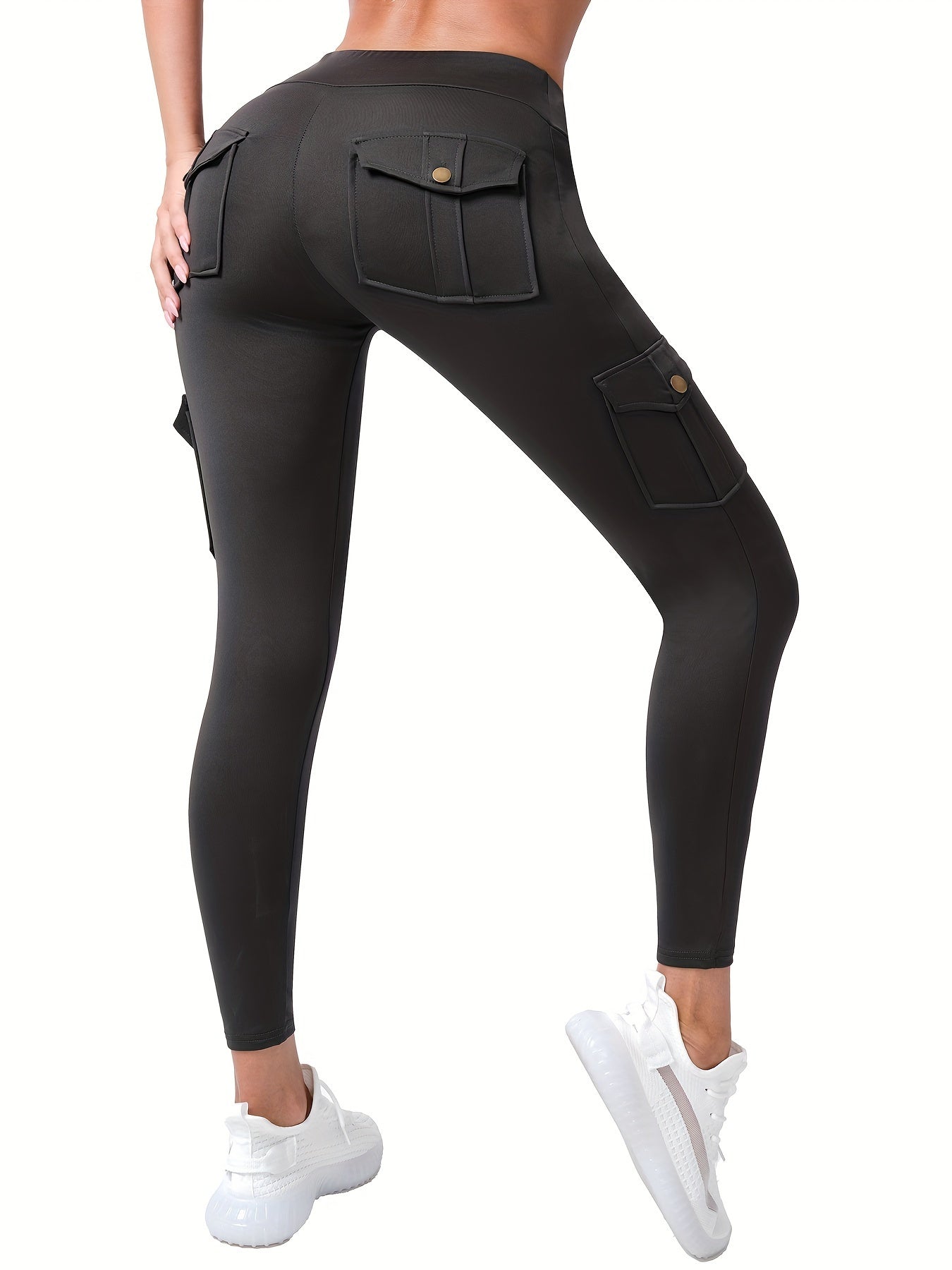 High waist leggings with 4 pockets are versatile and stylish, perfect for both everyday wear and working out.