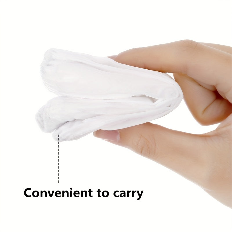 Disposable toilet seat covers in packs of 10, 20, 30, or 50. Individually wrapped with premium elastic strap for portability. Waterproof, stain-proof, and non-slip for travel, home, or potty training. Ideal as a gift for teenagers.