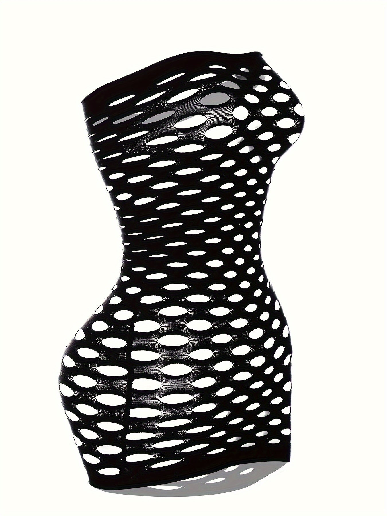 Four hot fishnet and bodycon dress pieces for women's sexy lingerie and underwear.