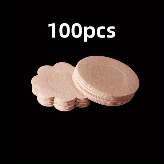 100 Stick-On Nipple Covers for Women's Lingerie