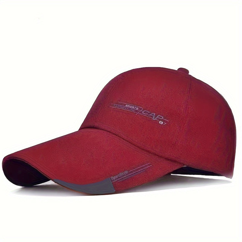 Breathable unisex baseball cap with trendy print, adjustable for casual sports in summer.