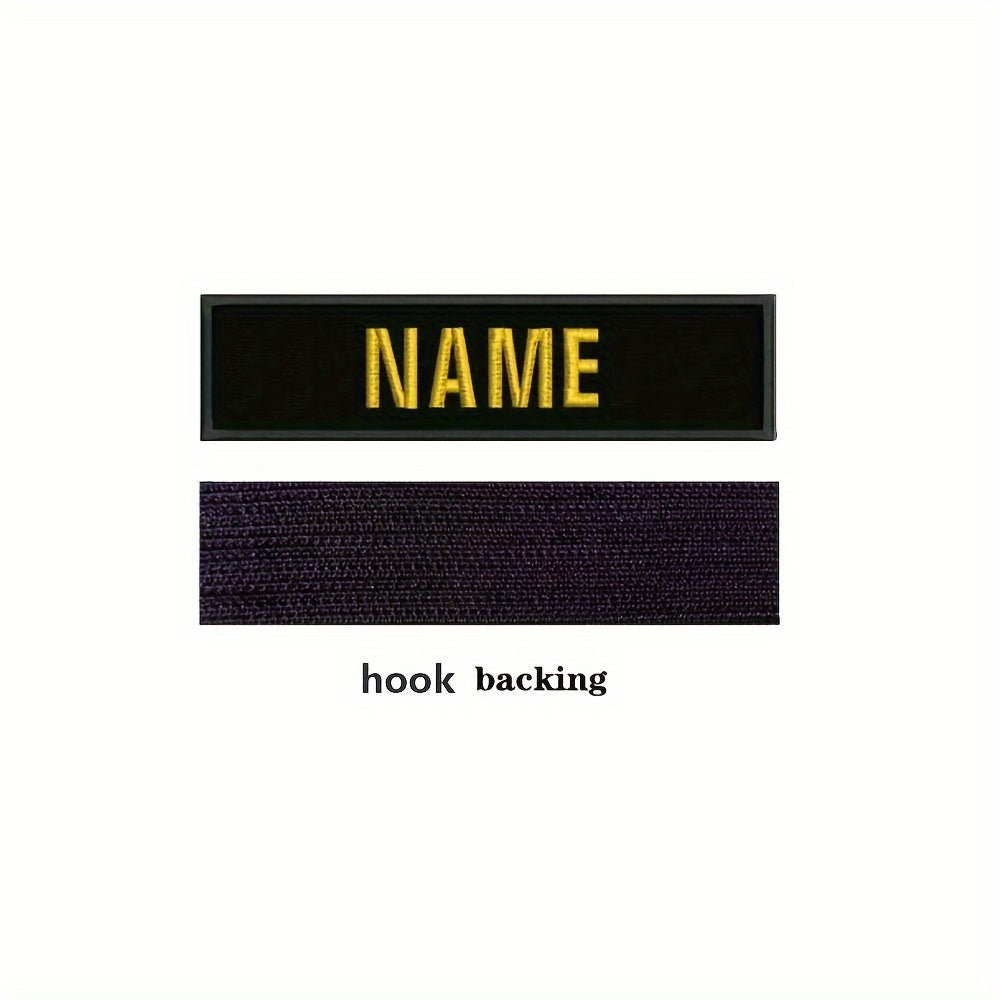 Customize your accessories with a personalized name patch! Perfect for bags, clothing, and hats.