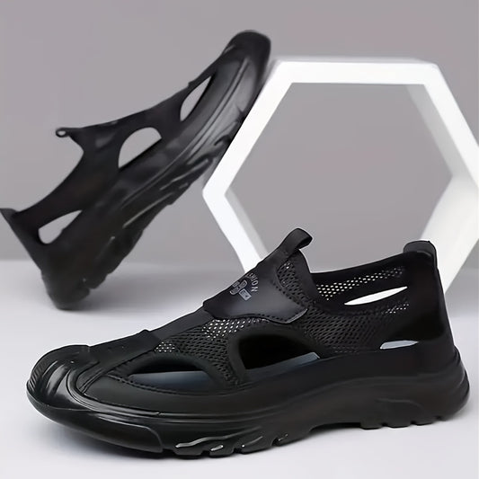 Men's Breathable Sports Sandals, Lightweight and Durable with Fabric Upper, PU Sole, Low Top Design for Various Activities.