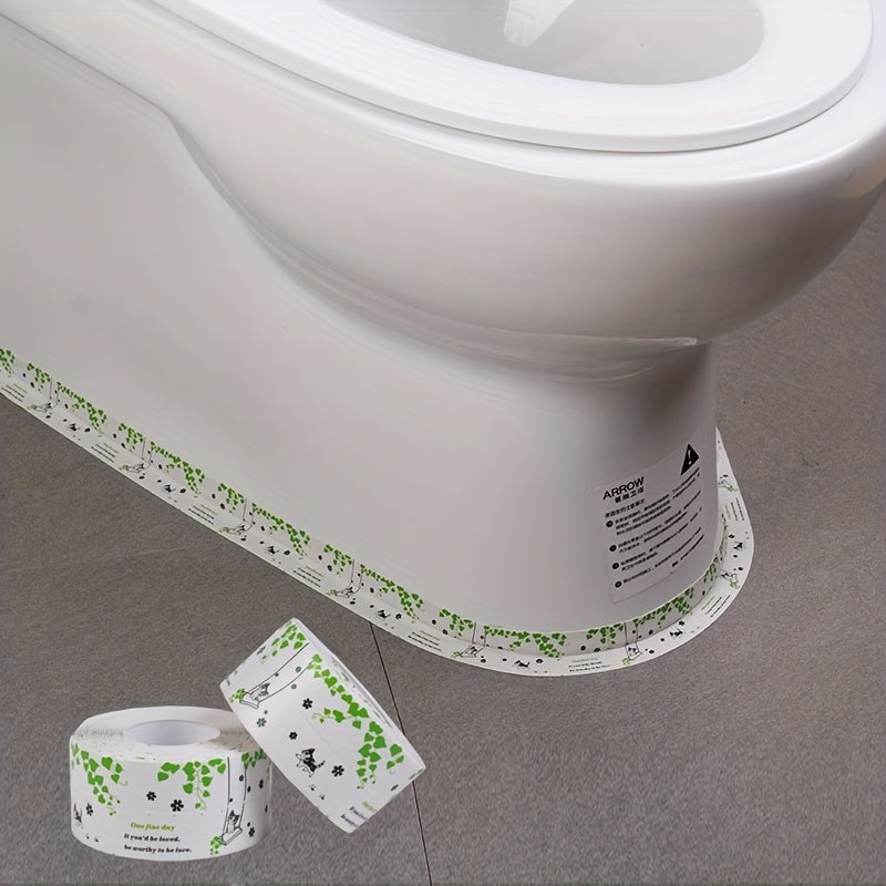 1 roll self-adhesive bathroom sealing strip for toilet, sink, and kitchen - decorative home decor.