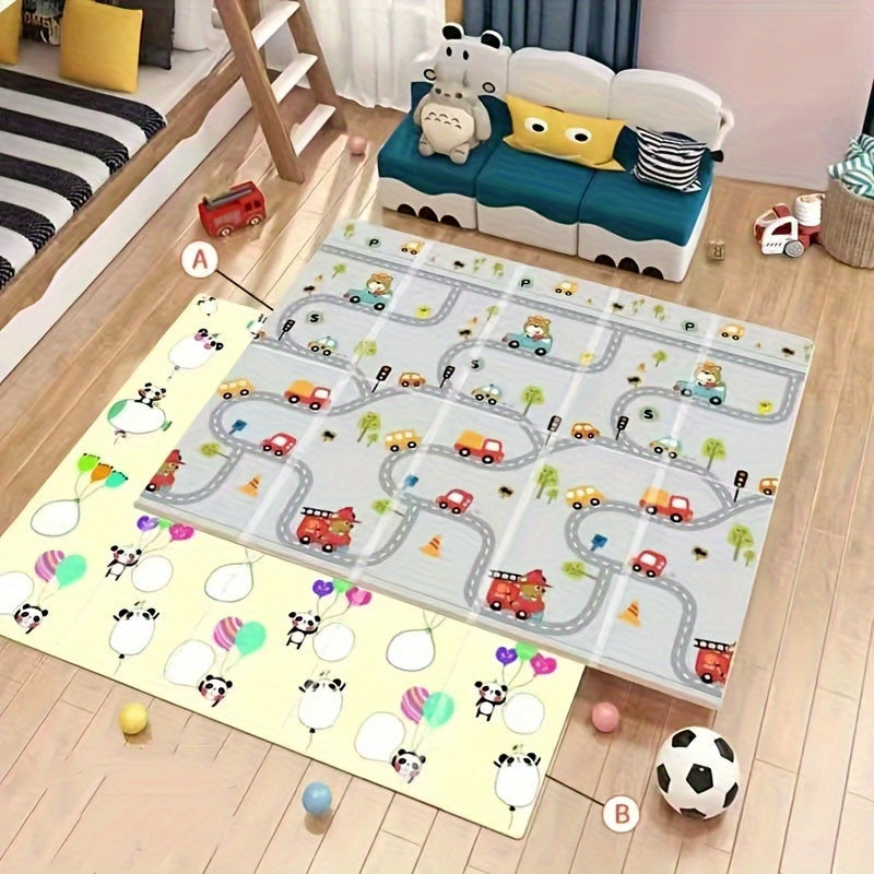 Large Waterproof Foam Play Mat for Kids - Foldable, Soft Activity Area with Tummy Time Design, 179.98cm x 200.0cm - Great Holiday Gift for Children