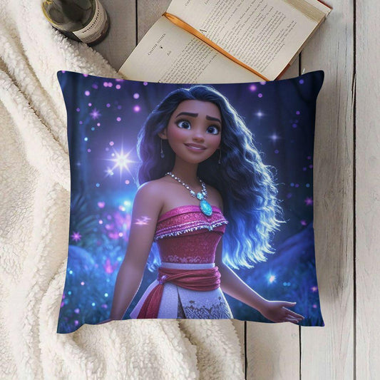 Decorate your sofa and living room with these 2 Moana-inspired decorative pillow covers. Made of polyester, these square throw pillow cases are suitable for ages 14 and up. Perfect for adding a touch of Disney magic to your home decor.