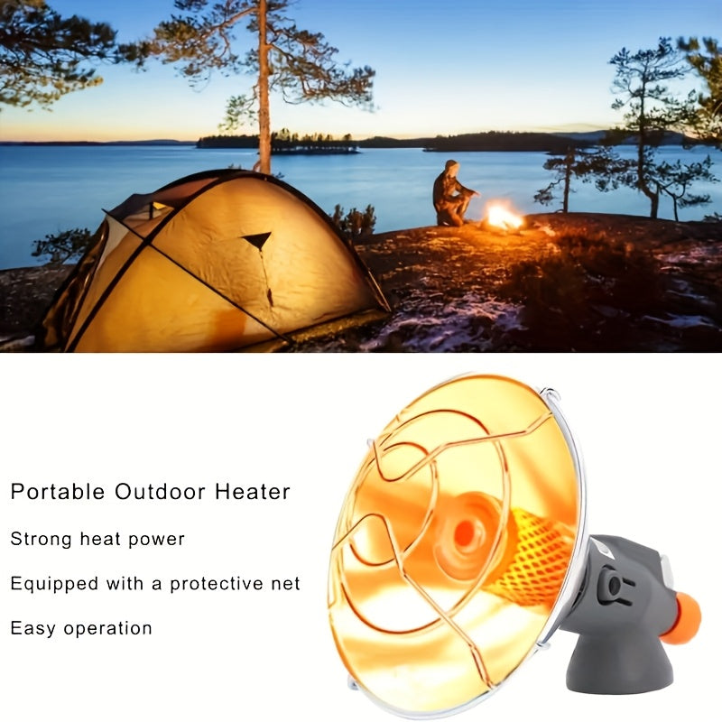 Stay warm on your outdoor adventures with the Single Heat Camping Tent Heater. This portable propane heater is constructed from durable stainless steel and is compatible with high-pressure gas tanks (tank not included). Ideal for camping, hiking, and