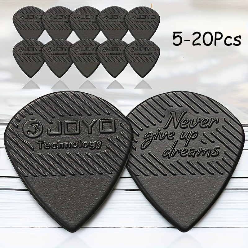 Set of JOYO guitar picks, 5-20pcs, 1.4mm thickness, non-slip, premium plastic material, for acoustic and electric guitars.