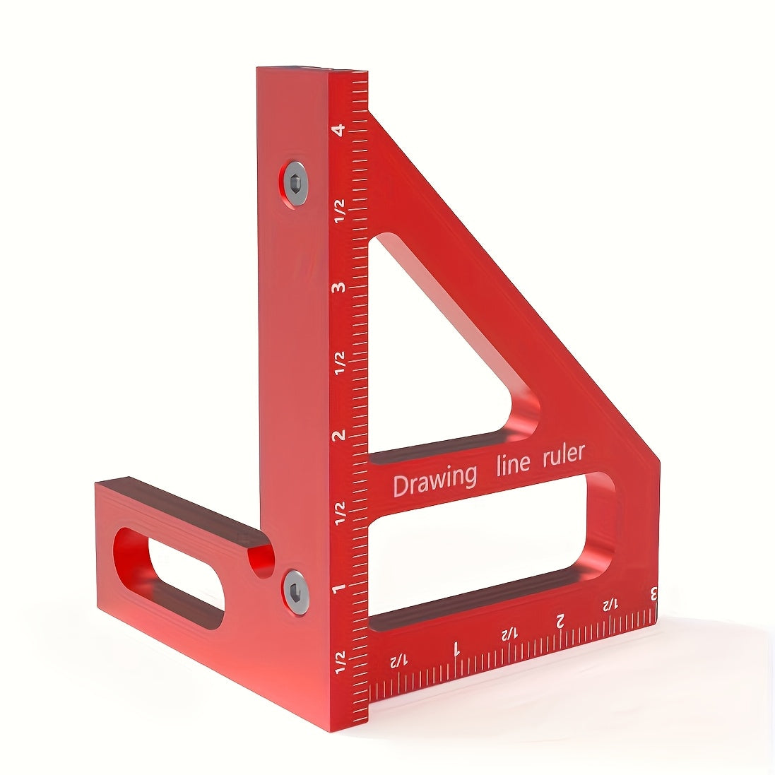 Aluminum Alloy 3D Multi-Angle Measuring Ruler for Engineers and Carpenters, Painted Finish, Assembly Required