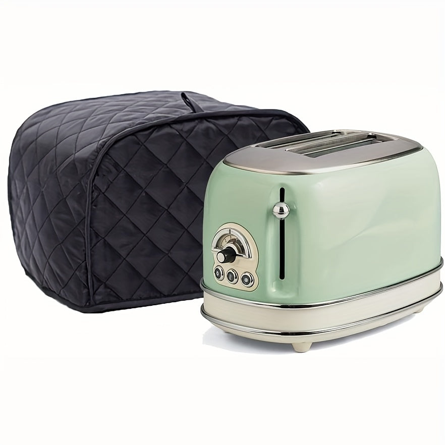 Protect your toaster with this polyester fabric quilted cover designed for 2 and 4 slice toasters. Keep your kitchen appliances dust-free and fingerprint-free with this universal size cover that fits most standard toasters, microwave ovens, and other