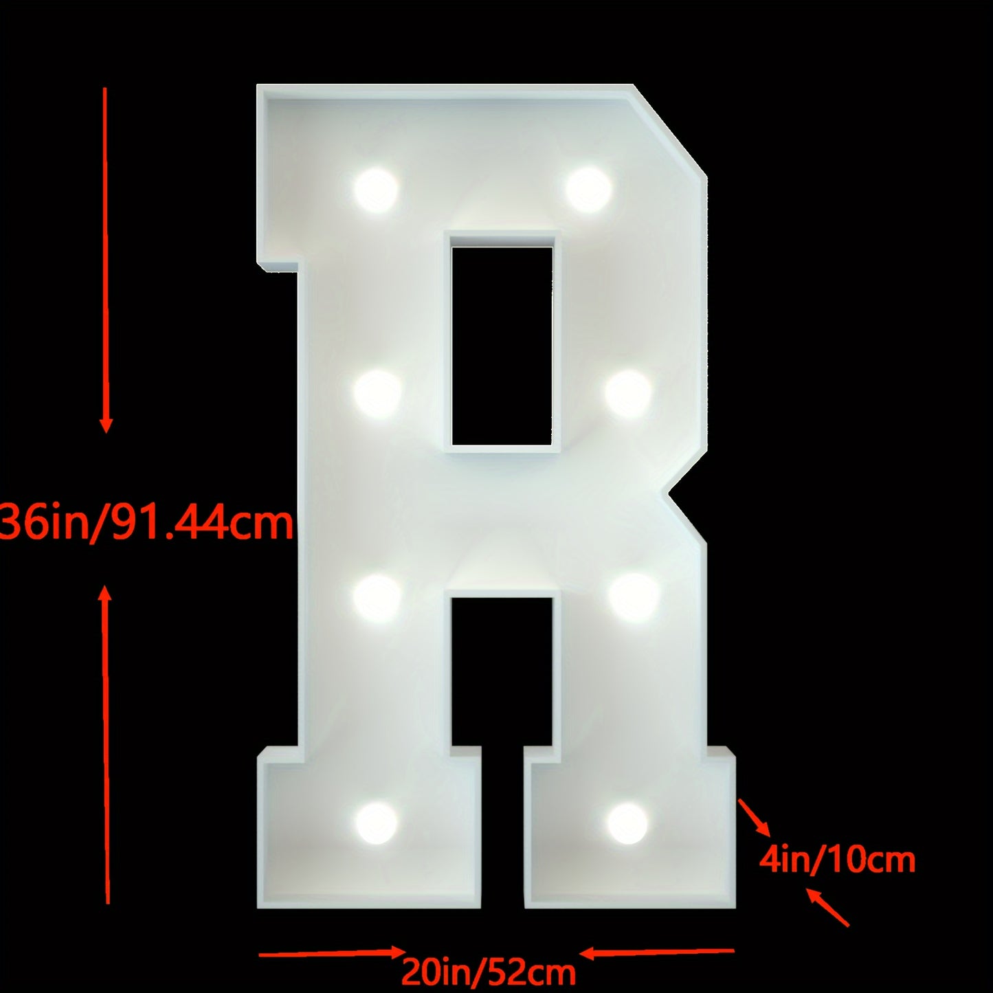 91.44cm Marquee Light Up Letters A-Z for Party, Wedding, and Birthday Decor