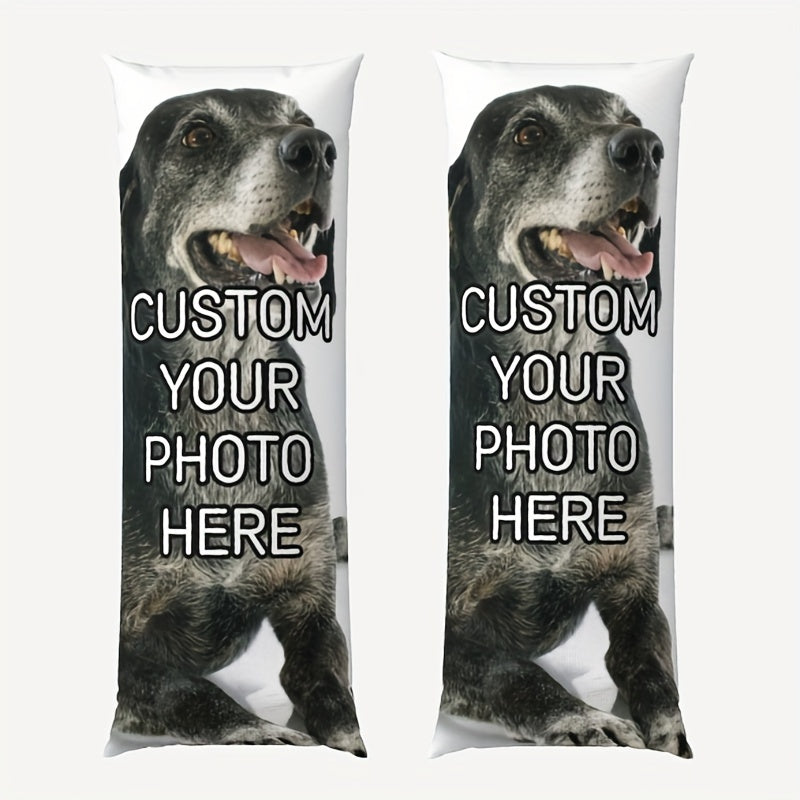 Get a personalized touch with our Custom Photo Body Pillowcase. Measuring 50.8x137.16 cm, this double-sided print features soft short plush and a zippered cover for a full body pillow. It's ideal for both comfort and decor, making it perfect for