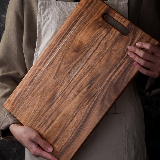 1 piece of versatile wooden chopping board - perfect for cutting cheese, meat, bread, vegetables, and fruits in your home, dormitory, or kitchen. Makes a great gift for family and friends who love cooking and entertaining.