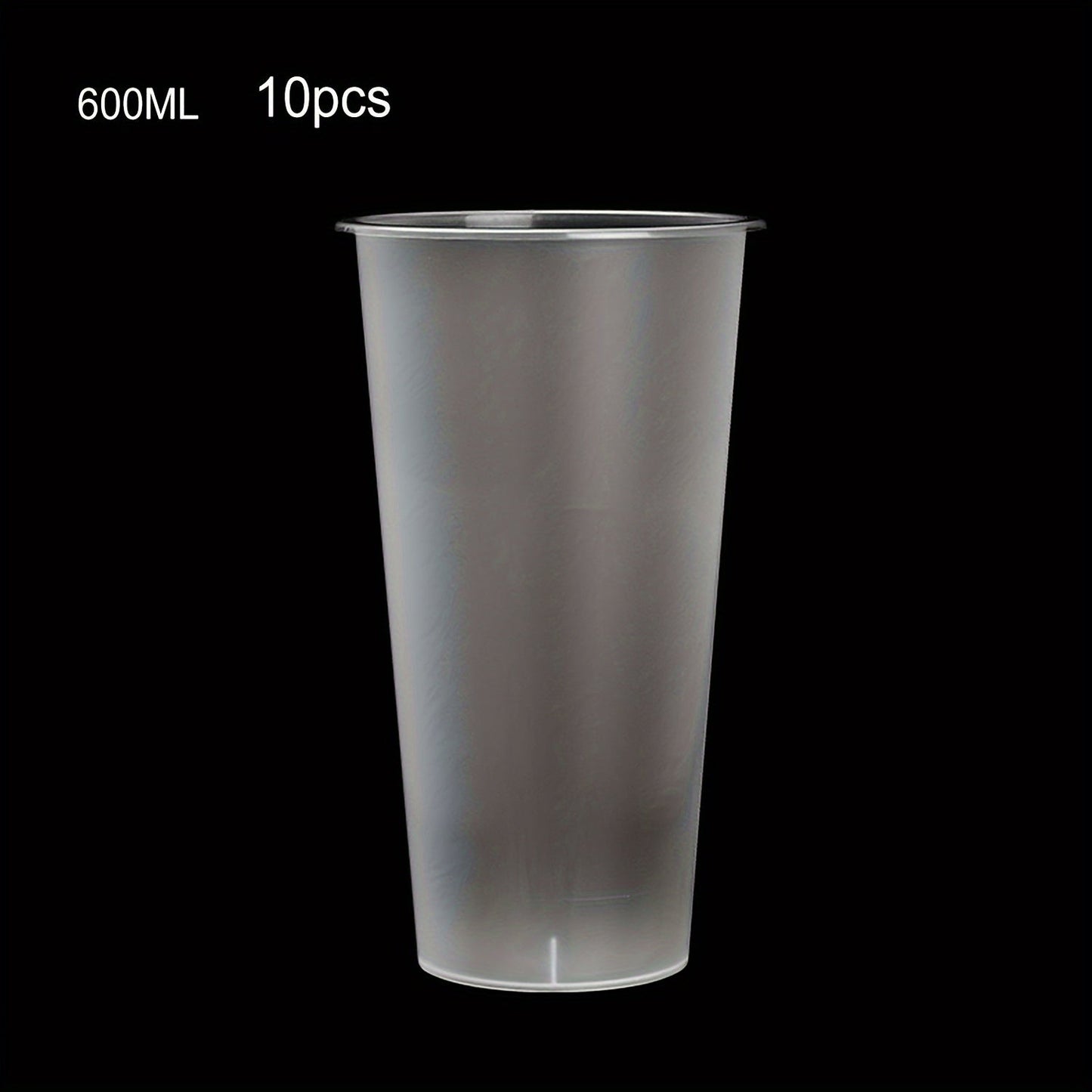 Versatile Frosted Plastic Cups with Lids - 600ml, 500ml, 360ml - Made from Polypropylene, Dishwasher Safe, Environmentally-Friendly - Perfect for Milk Tea, Drinks - Easter Inspired Design - Great for Holiday Celebrations