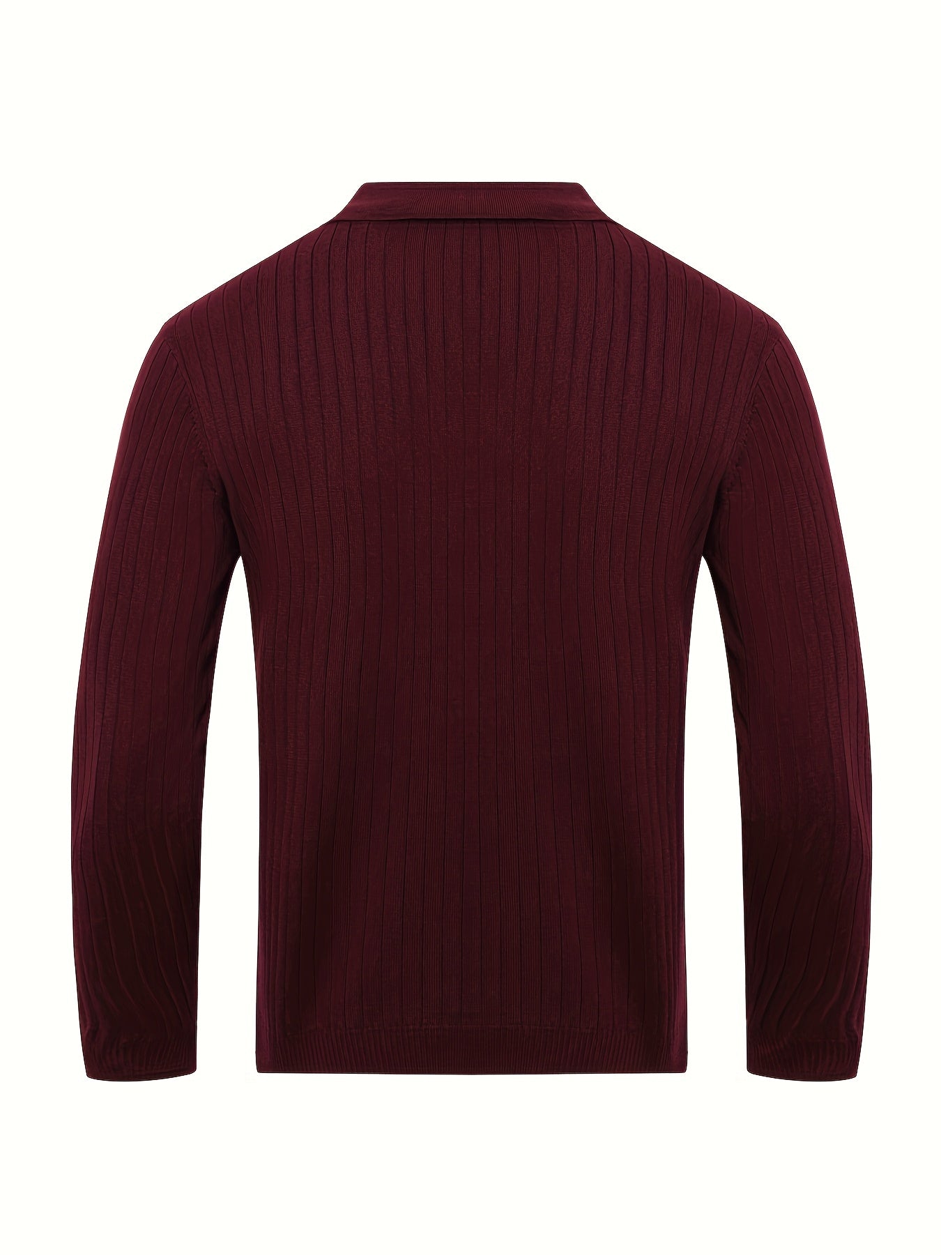 Men's stylish V-neck pullover sweater for winter and autumn, made of chic knit fabric.