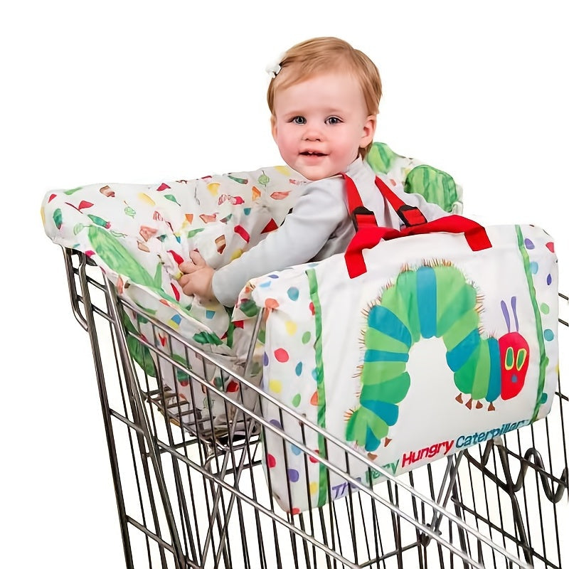 Protect your baby or infant in style with this versatile 2-in-1 shopping cart and high chair cover. This washable cover is designed to fit dining platform high chairs up to 8 inches high, providing a comfortable and clean seating option for your little