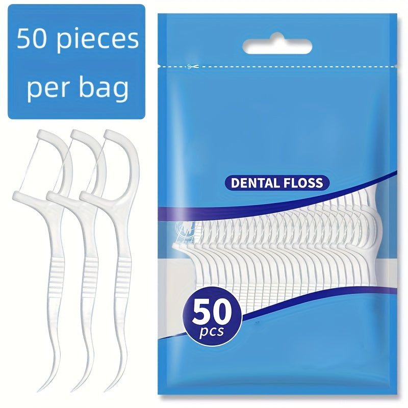 100/50/30 Dental Flosser Picks for Proper Oral Care, Portable and Disposable - a Must-Have for Travel and Daily Life.