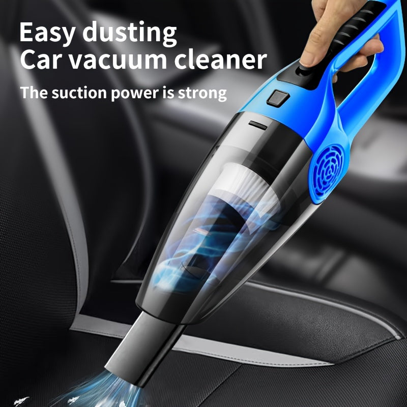 Portable car vacuum cleaner with strong suction power for effective dust removal.