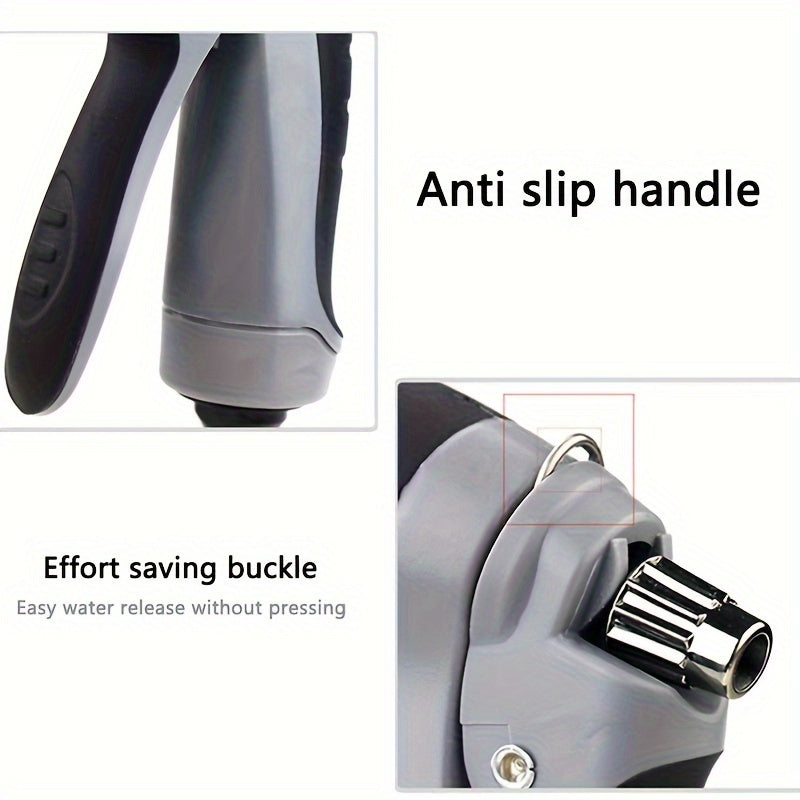 High-pressure car wash water gun for external cleaning of RV, foam kettle cleaning, garden hose nozzle, garden shower, multifunction watering tool for powerful cleaning.