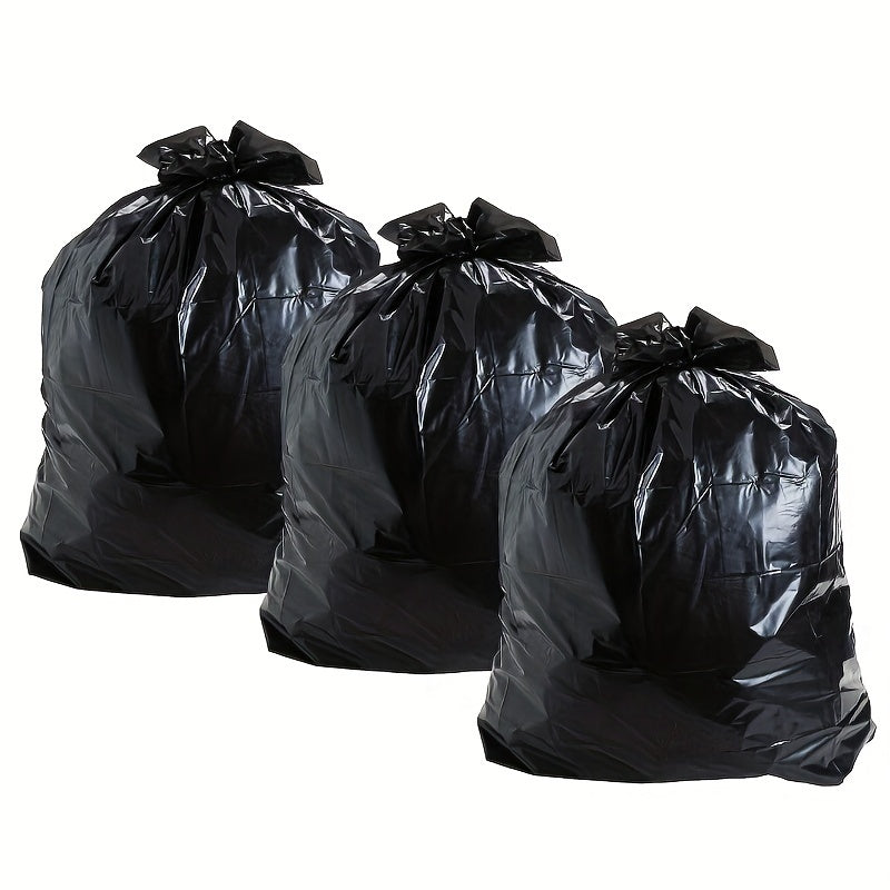 100 large-capacity trash bags for industrial waste, lawn and leaves, and extra large outdoor contractor trash can liners. Perfect for commercial trash bags in outdoor large bins for garbage cans.