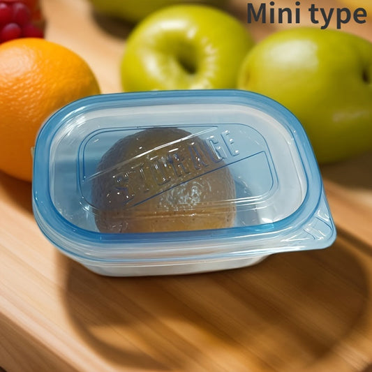 Set of 10 Reusable Food Storage Containers with Lids - BPA-Free Plastic Mini Boxes for Kitchen, Office, School, Picnic - Airtight Clear Organizer for Meal Prep and Snacks