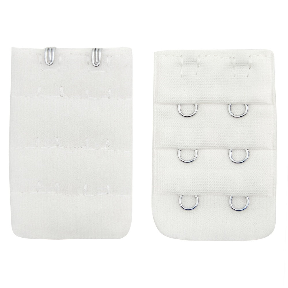 10-pack of 3-row, 2-hook bra extenders for comfortable, adjustable fit in women's lingerie.