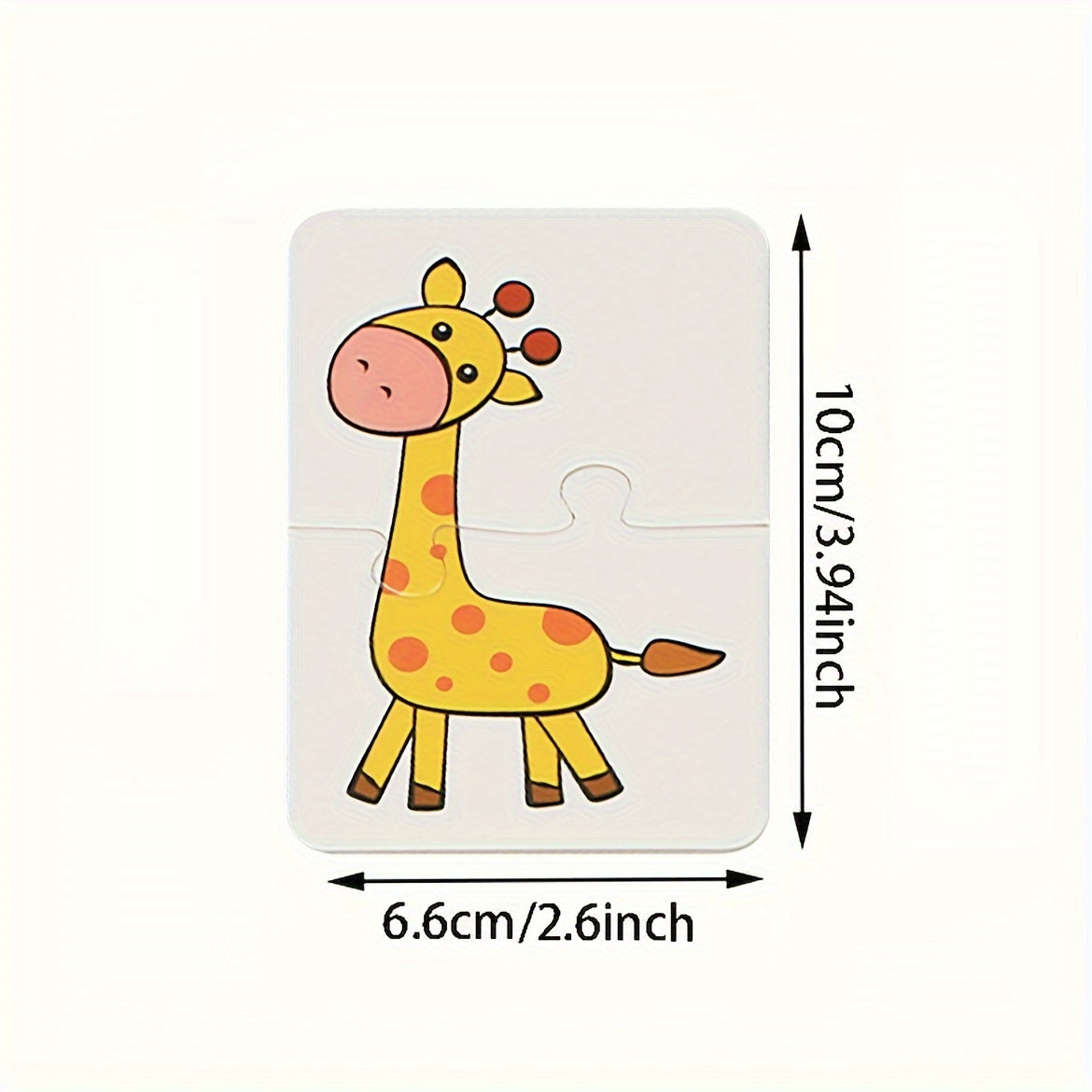 Early Learning Matching Puzzle Cards for Ages 1-4 - Colorful Intelligence Toy in Red/Green/Blue/Yellow.