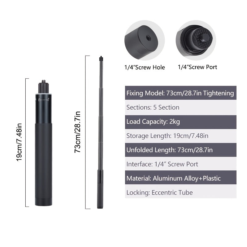 Insta360x3/4 invisible selfie stick for cycling sports camera.