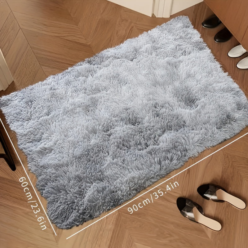 Indulgent Plush Shaggy Area Rug made of Soft Polyester Fiber, Easy to Clean and Stain Resistant, Washable, Perfect for Living Room and Bedroom, Thoughtful Home Decor Gift for Loved Ones.