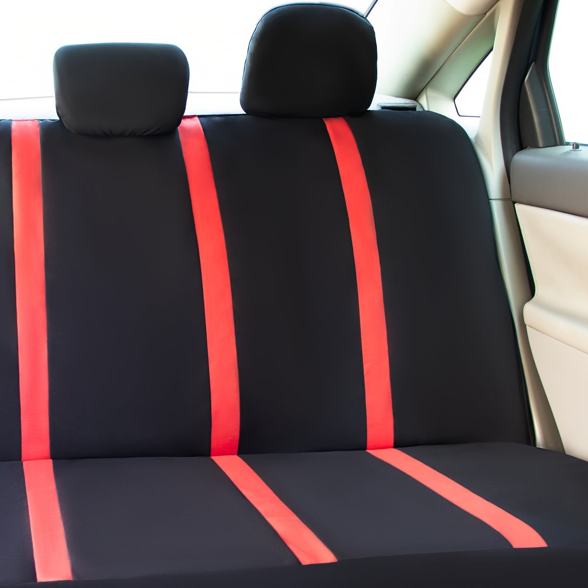 U-Design polyester car seat cover fits 5 seats.