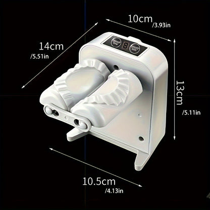 This rechargeable electric dumpling maker features a 600mAh lithium battery and USB charging. It is food-safe and can make up to 1500 dumplings per charge. Perfect for home cooking and dining, this automatic dumpling machine is ideal for creating