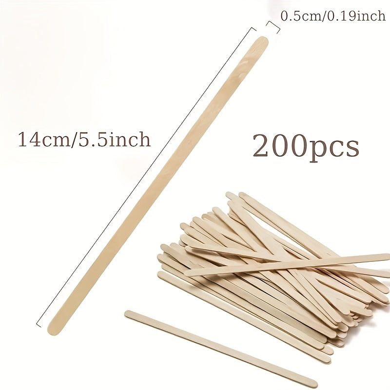 500 pieces of Wooden Coffee Stir Sticks, measuring 13.97cm each. These disposable beverage mixers have a smooth end and are perfect for stirring coffee, cocktails, and other drinks. Ideal for holiday-themed events such as Christmas, Halloween, Easter