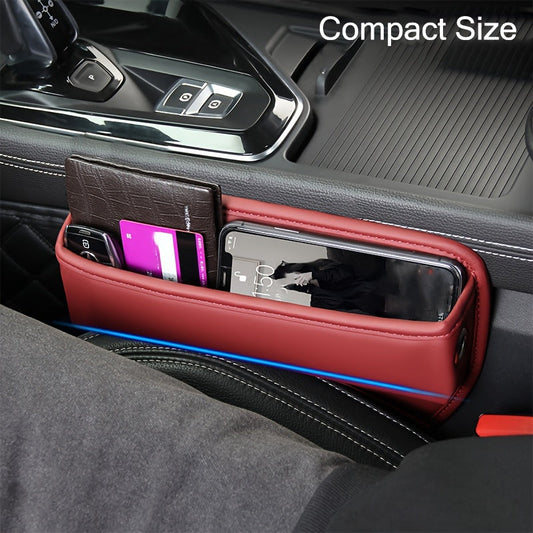 Get the perfect gift for any occasion with the Universal PU Leather Auto Console Side Pocket Seat Storage Box, a practical Car Seat Gap Organizer. Ideal for Christmas, Halloween, Thanksgiving, New Year's, or Valentine's Day.